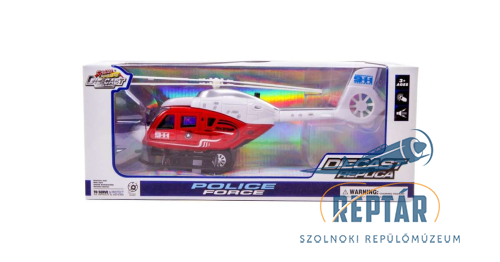 Police Force Rendőrségi fém helikopter