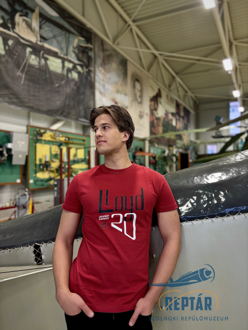 Lloyd Mintás Unisex póló - piros