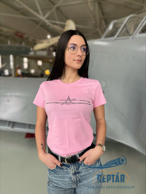 Jak-11 Mintás Női póló - rózsaszín